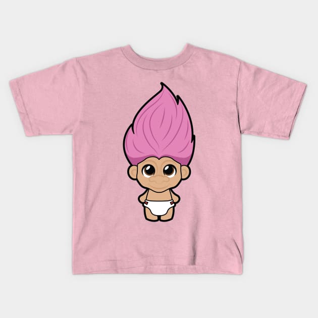 Baby Troll Tooniefied Kids T-Shirt by Tooniefied